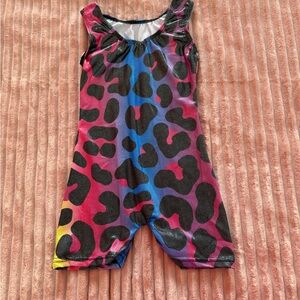 Toddler Girls Leopard Print Leotard